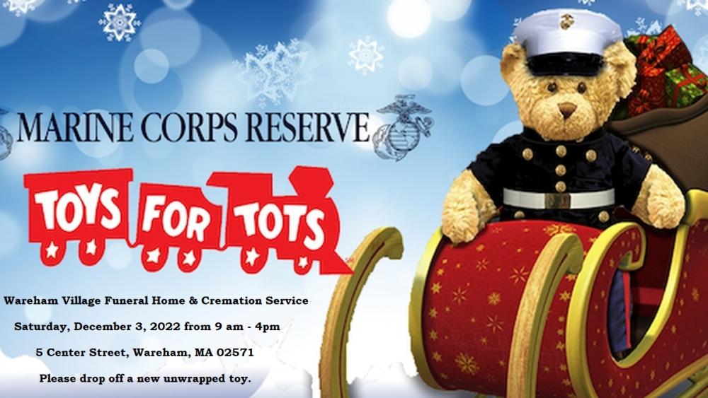 Toys for Tots at the Wareham Village Funeral Home Wareham